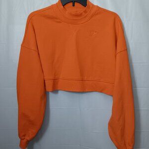 GYMSHARK DOUBLE COLLAR CROPPED SWEATSHIRT